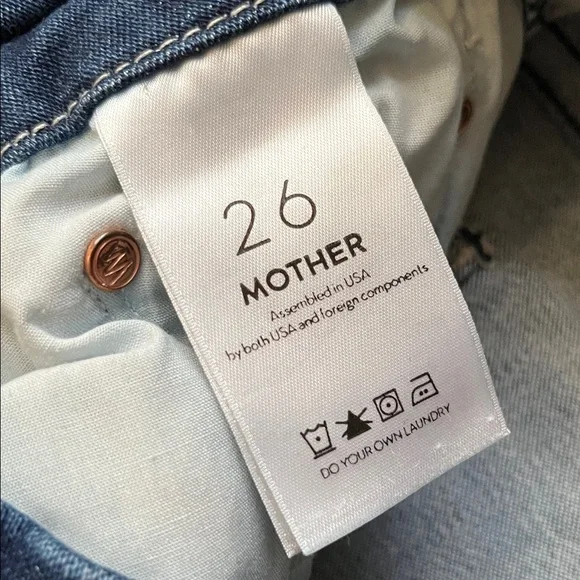 Mother High Waisted Looker Ankle - Stretchy Skinny Jeans (Size: 26) - Picture 7 of 12